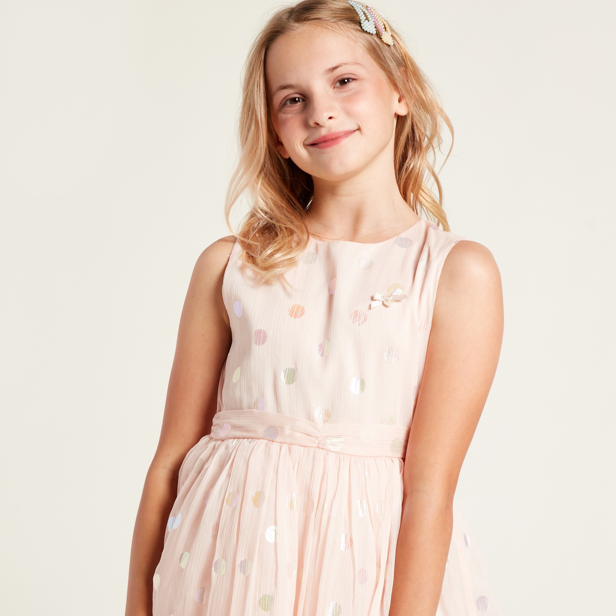 فستان بدون أكمام وبطبعات دوائر رقائق معدنية من إليجو-girls-clothing-dressesandjumpsuits-image-3