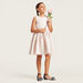 Eligo Jacquard Print Sleeveless Dress-Dresses%2C Gowns and Frocks-thumbnail-0
