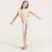 Solid Round Neck Jumpsuit with Frills-Rompers%2C Dungarees and Jumpsuits-thumbnail-0