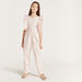 Solid Round Neck Jumpsuit with Frills-Rompers%2C Dungarees and Jumpsuits-thumbnail-1