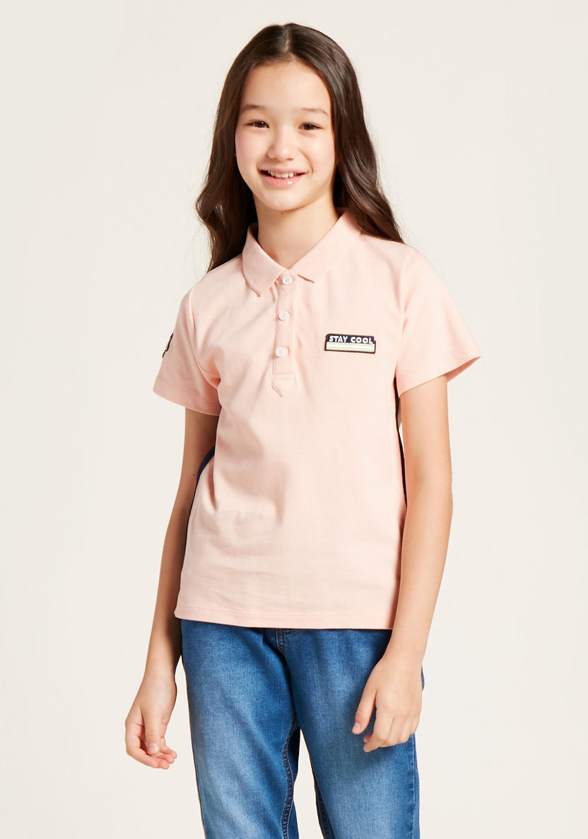Bossini Polo T-shirt with Short Sleeves-T Shirts-image-2