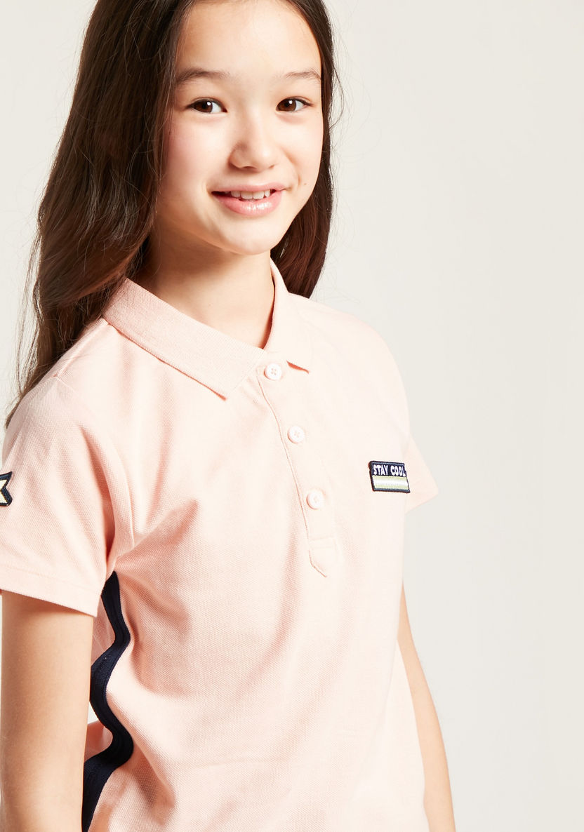 Bossini Polo T-shirt with Short Sleeves-T Shirts-image-4