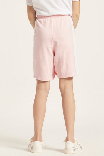 Bossini Solid Knitted Wrap-Around Shorts with Elasticated Drawstring