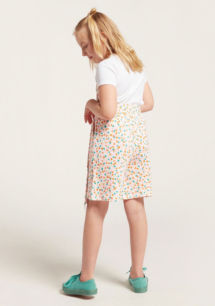 Bossini Printed Wrap Skirt with Tie-Ups-Skirts-image-3