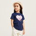 Lee Cooper Applique Detail T-shirt with Round Neck and Short Sleeves-T Shirts-thumbnail-2