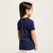 Lee Cooper Applique Detail T-shirt with Round Neck and Short Sleeves-T Shirts-thumbnail-3