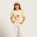 Lee Cooper Graphic T-shirt with Puff Sleeves and Round Neck-T Shirts-thumbnail-1