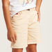 Lee Cooper Solid Shorts with 4-Pockets-Shorts-thumbnail-2