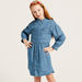 Lee Cooper Shirt Dress with Collar and Long Sleeves-Dresses%2C Gowns and Frocks-thumbnail-2