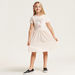 Sanrio Hello Kitty Print Round Neck Dress with Short Sleeves-Dresses%2C Gowns and Frocks-thumbnail-0
