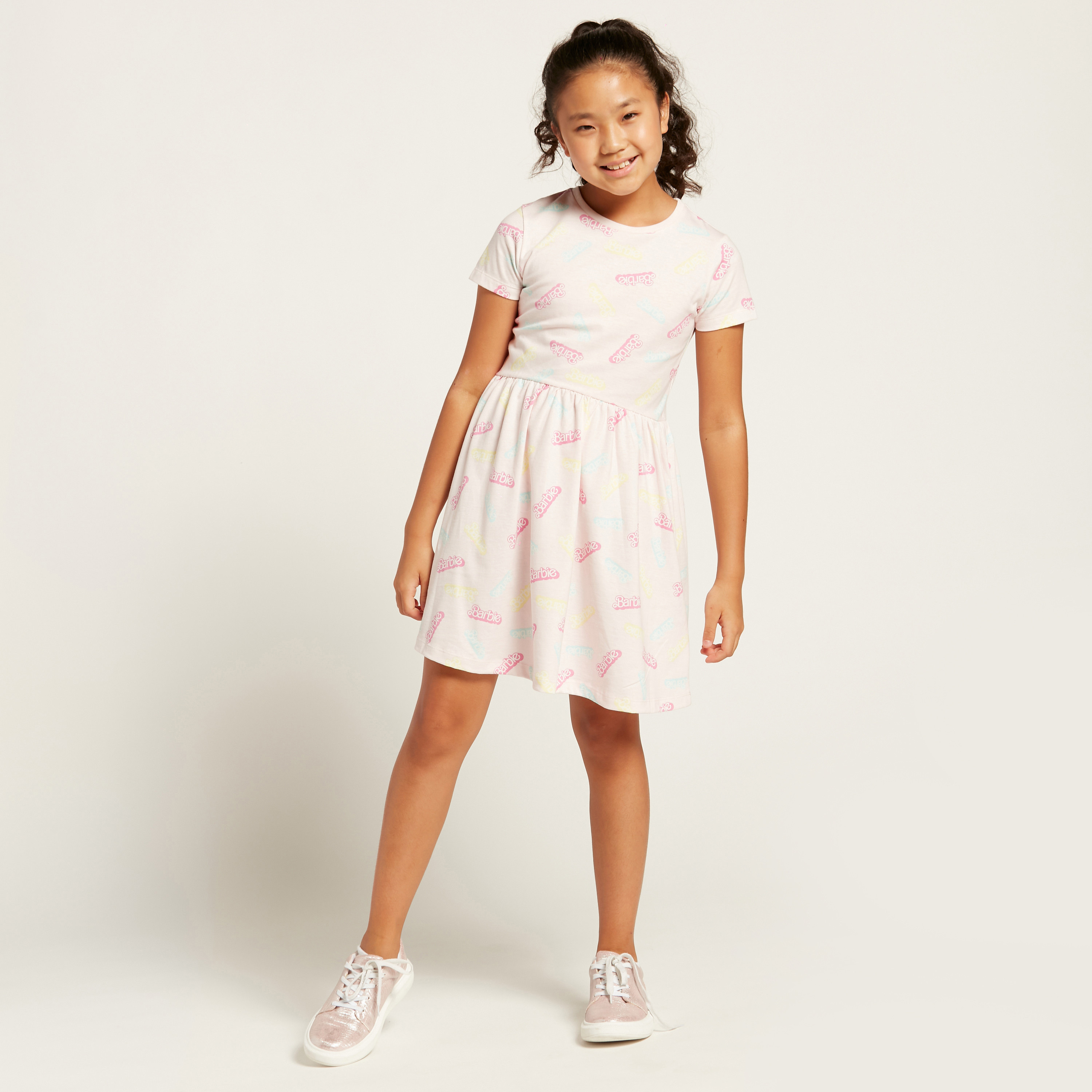 Buy Barbie Embroidered Sleeveless Dress Online for Girls | Centrepoint UAE