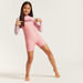 Barbie Print Swim Bodysuit with Long Sleeves-Swimwear-thumbnail-1