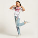 Sanrio Hello Barbie Print T-shirt with Short Sleeves-T Shirts-thumbnail-1