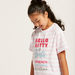 Sanrio Hello Kitty Print T-shirt with Short Sleeves-T Shirts-thumbnail-2