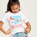Sanrio Hello Barbie Print T-shirt with Short Sleeves-T Shirts-thumbnail-2