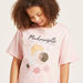 Iconic Round Neck Oversized T-shirt with Short Sleeves-T Shirts-thumbnail-2