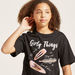Iconic Round Neck T-shirt with Short Sleeves and Pearl Embellishments-T Shirts-thumbnail-2