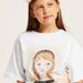 Iconic Graphic Print T-shirt with Short Sleeves and Embellished Detail-T Shirts-thumbnail-1