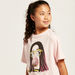 Iconic Graphic Print Oversized T-shirt with Short Sleeves-T Shirts-thumbnail-2