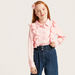 Iconic Collared Shirt with Long Sleeves and Ruffles-Blouses-thumbnail-1