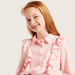 Iconic Collared Shirt with Long Sleeves and Ruffles-Blouses-thumbnail-2