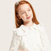 Iconic Collared Shirt with Long Sleeves and Ruffles-Blouses-thumbnail-1