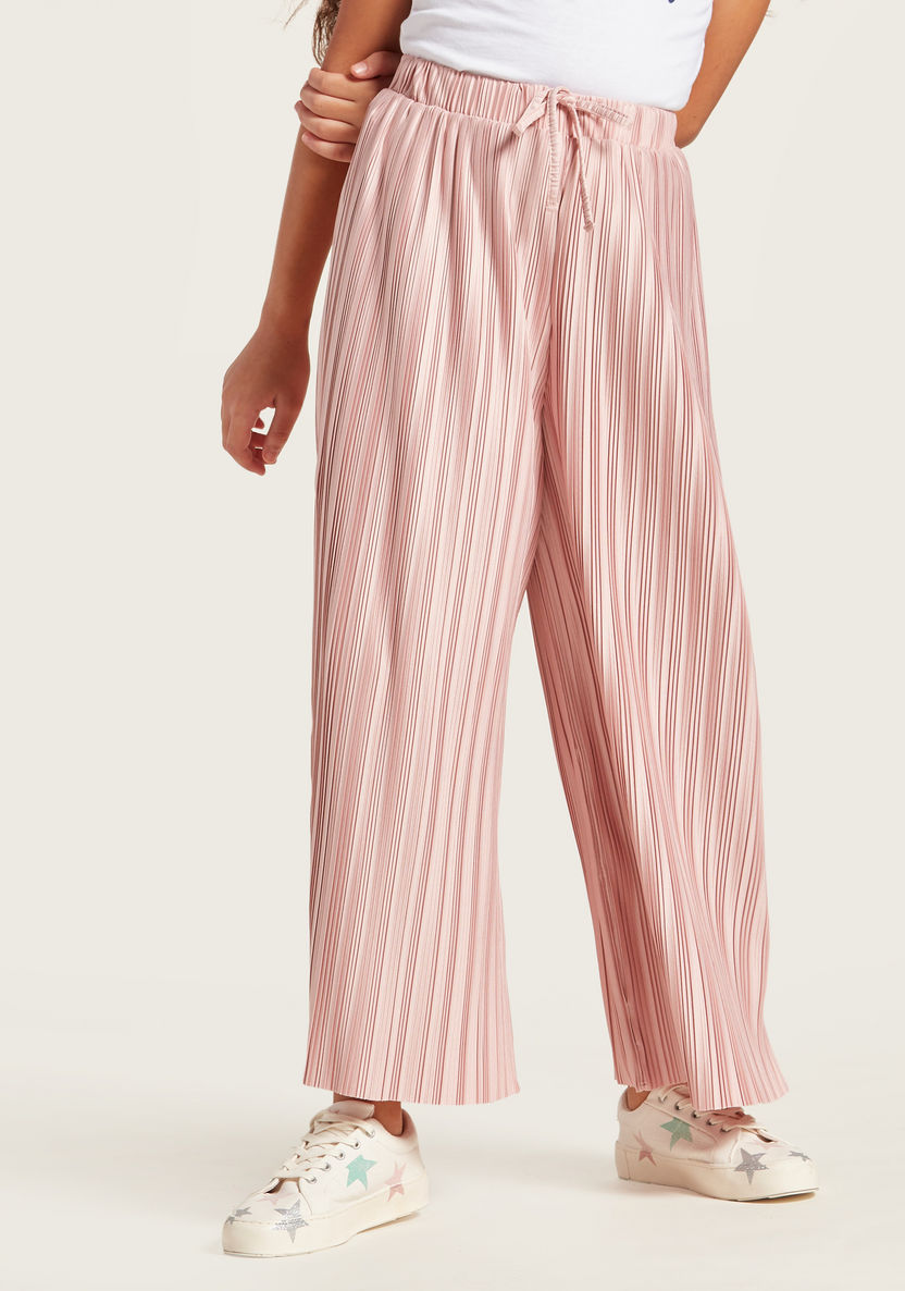 Iconic Pleated Pants with Drawstring Closure-Pants-image-2