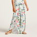 Iconic Floral Print Wide Legged Pants with Slits-Pants-thumbnail-1
