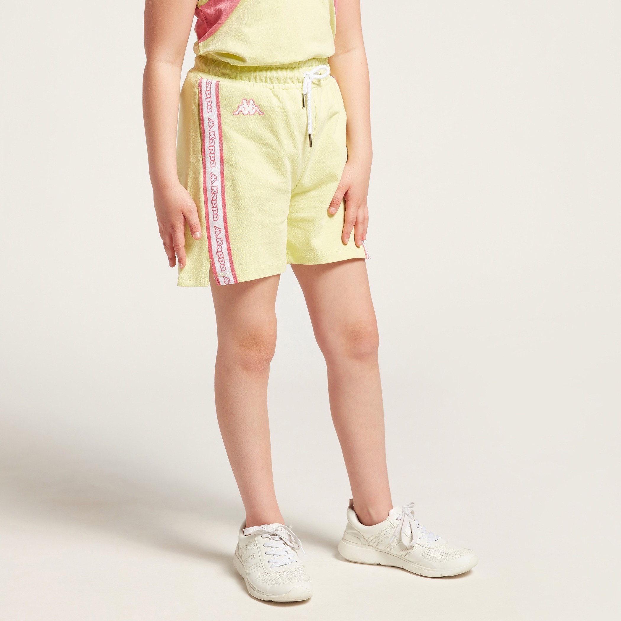 Buy Kappa Shorts with Drawstring Closure and Tape Detail Online for Girls Centrepoint Oman