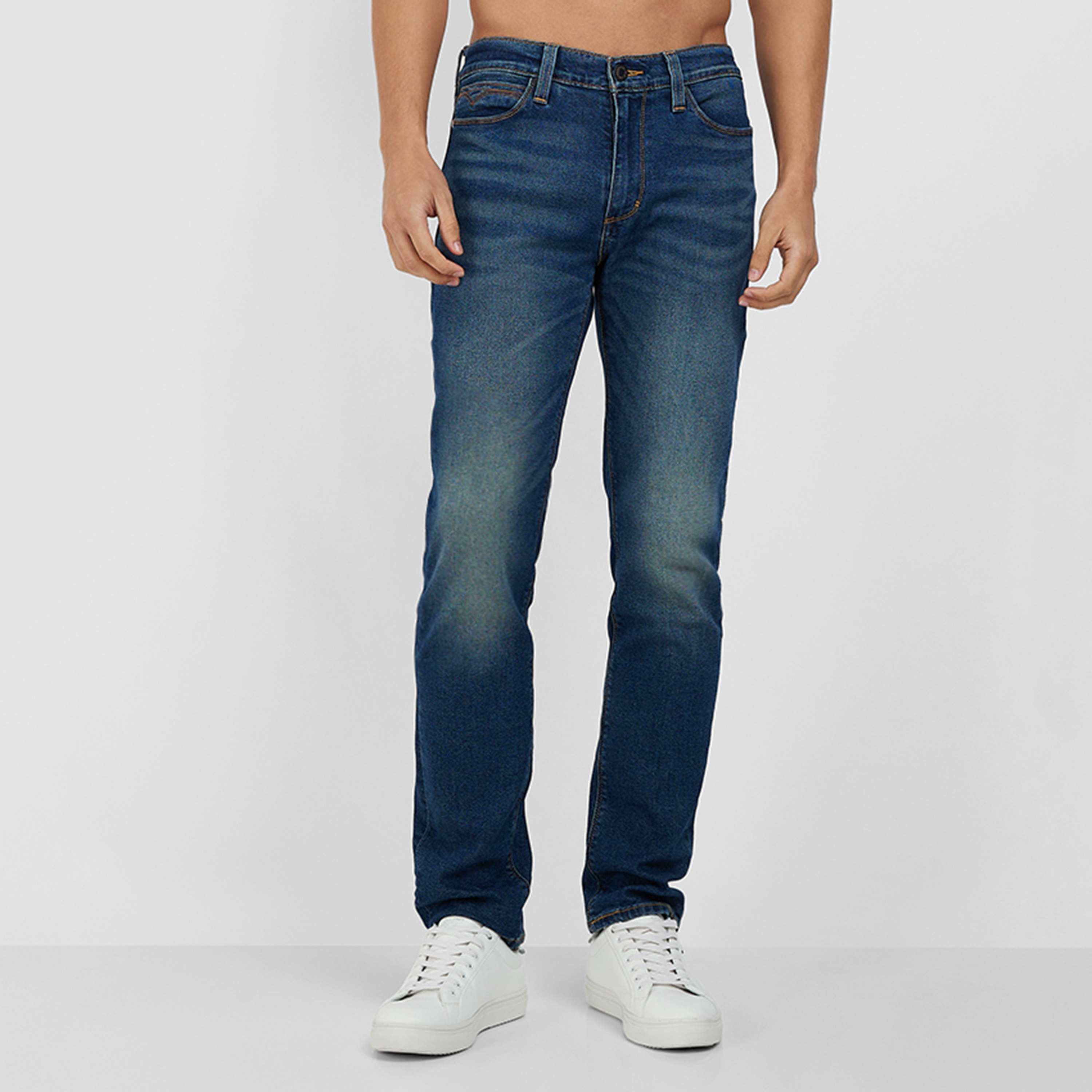 Slim fit low rise sales jeans