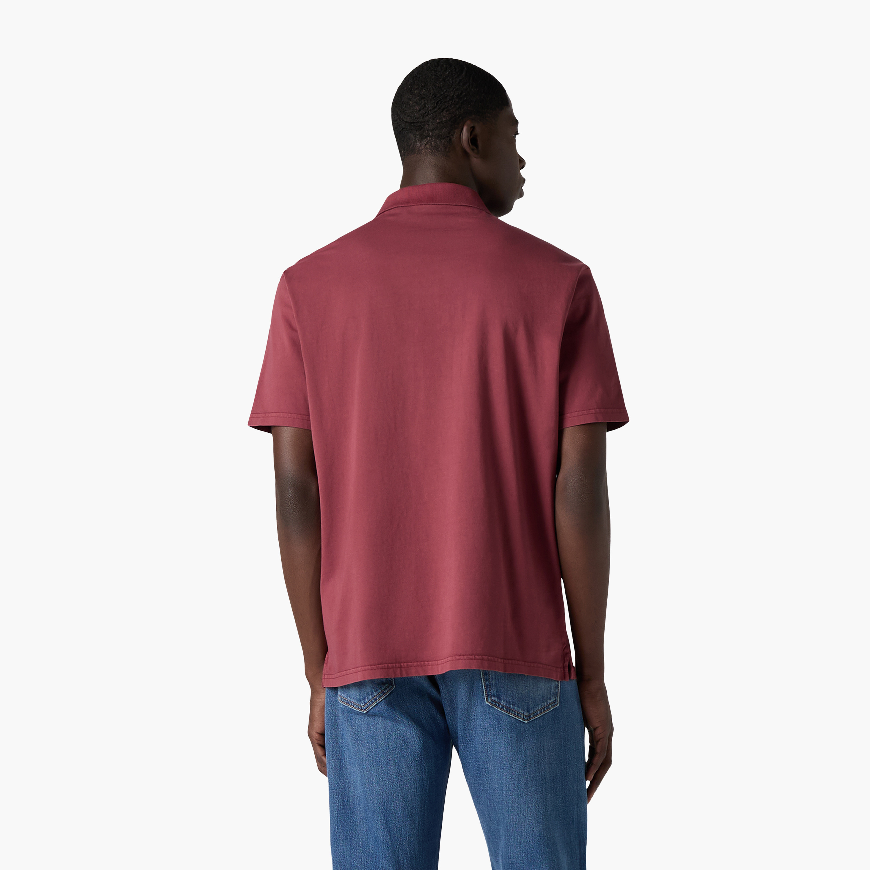 Levi's Plain Collared Short Sleeves Men's Polo T-Shirt-men-clothing-tshirtsandpolos-polos-image-3