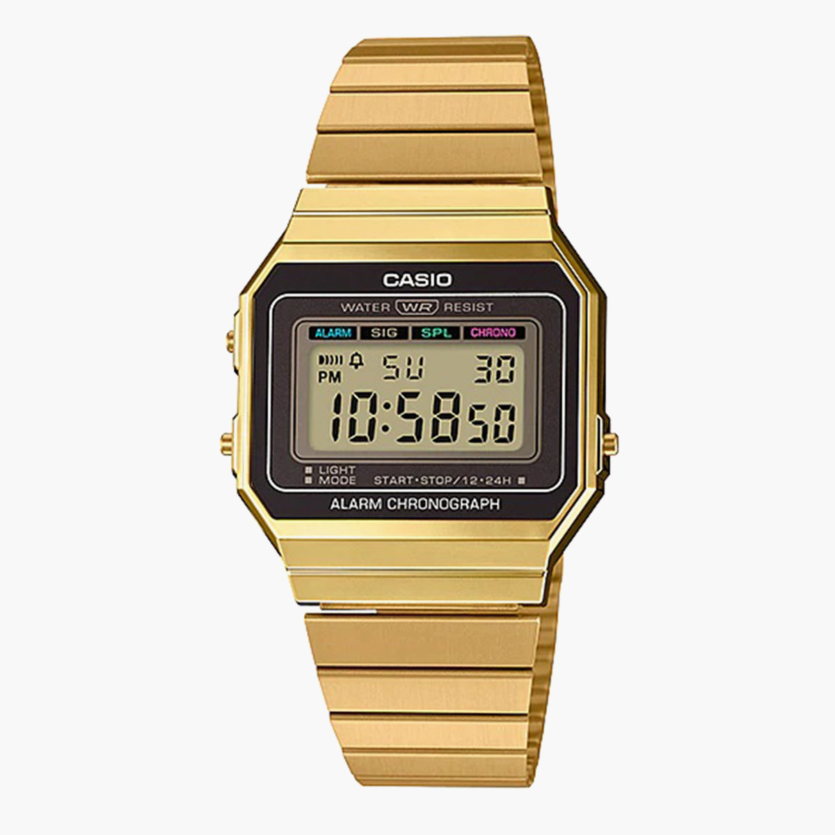 Casio gold bracelet online watch