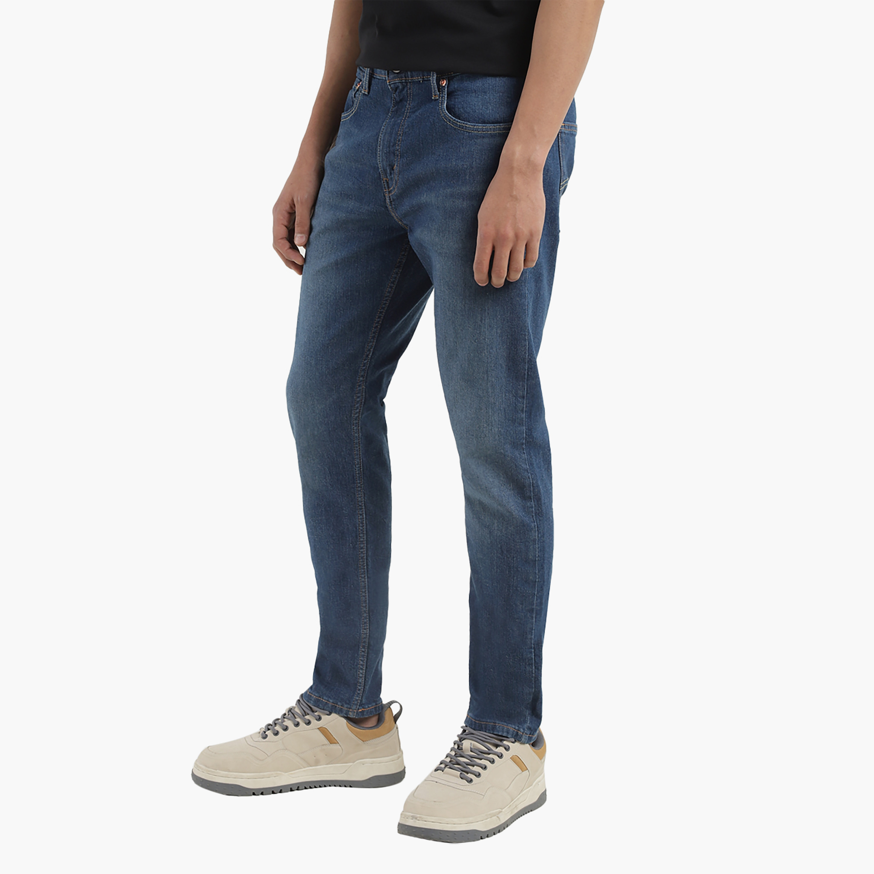 Levi's Tapered Fit Blue 5 Pockets Jeans-men-clothing-bottoms-jeans-image-3