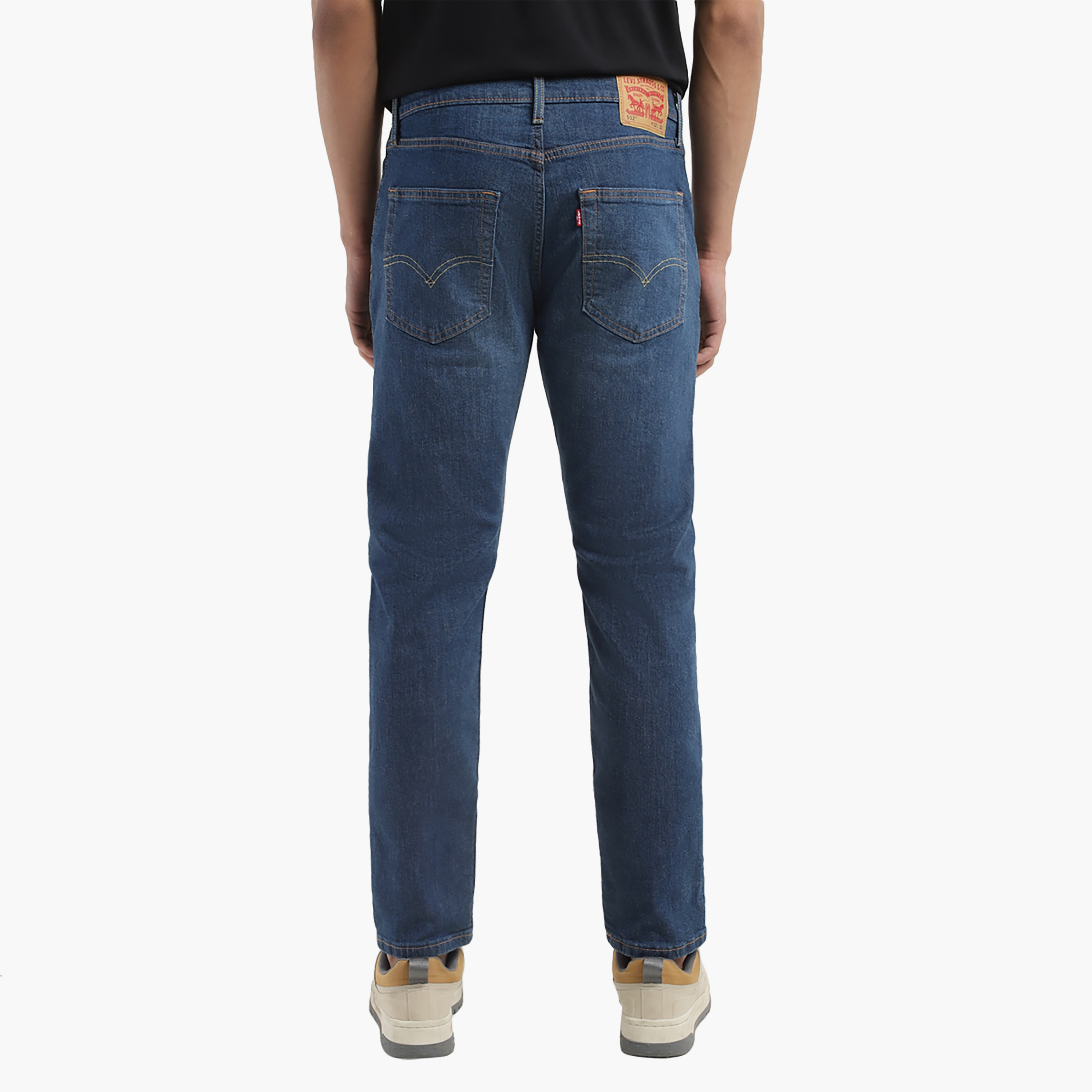 Levi's Tapered Fit Blue 5 Pockets Jeans-men-clothing-bottoms-jeans-image-4