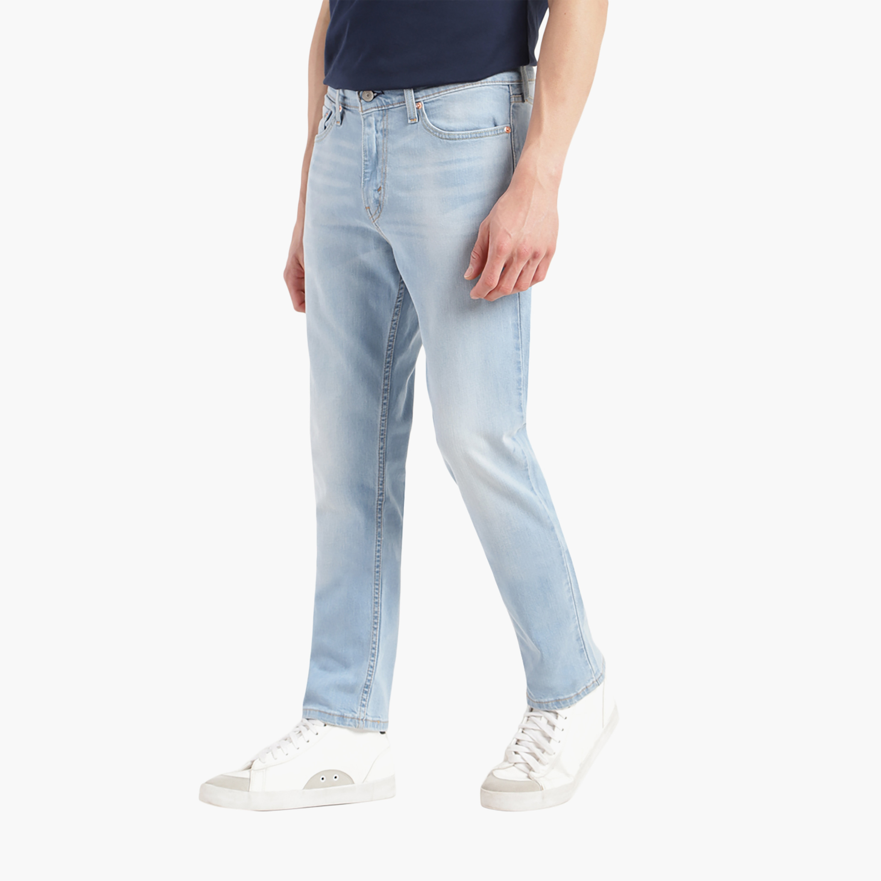 Levi's Slim Fit Blue Washed Jeans-men-clothing-bottoms-jeans-image-3