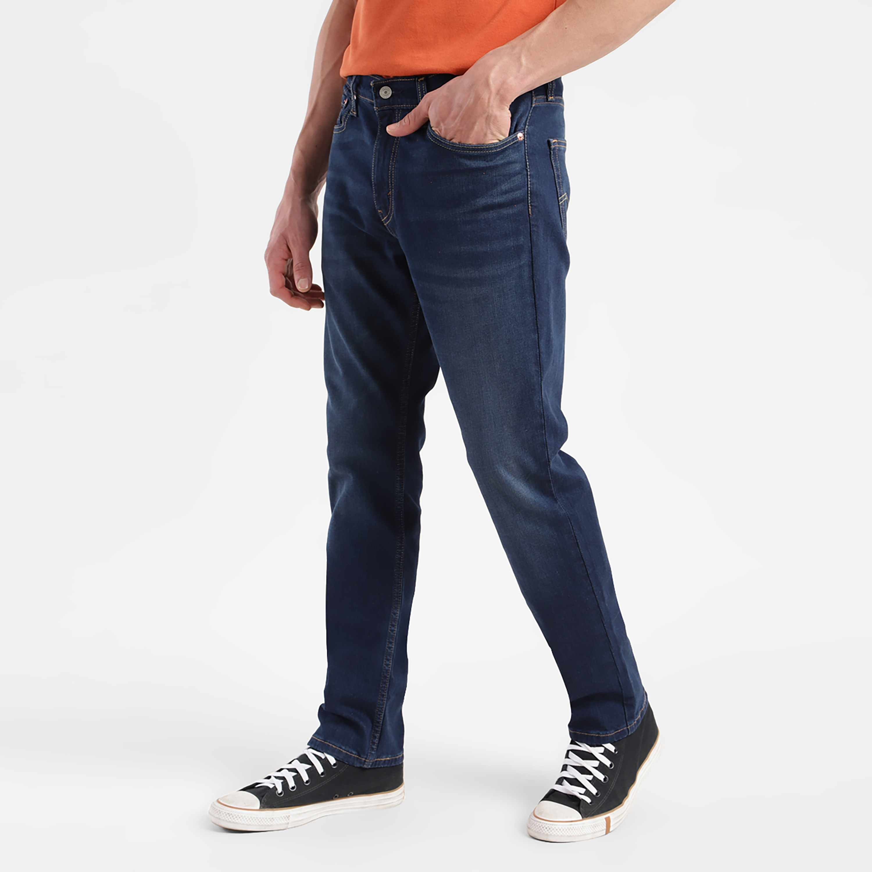 Levi's Slim Fit Blue 5 Pockets Jeans-men-clothing-bottoms-jeans-image-3