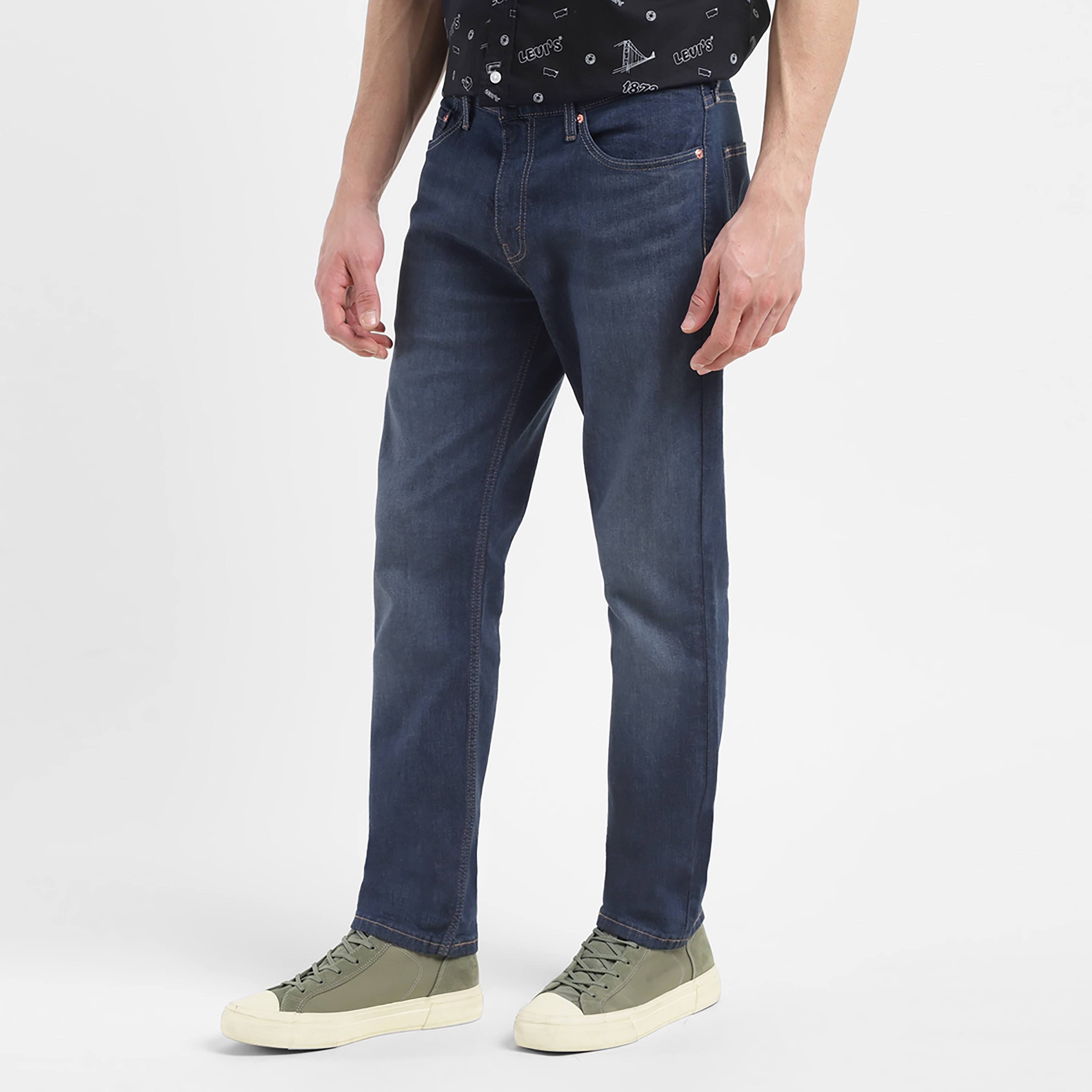 Levi's Slim Fit Blue 5 Pockets Jeans-men-clothing-bottoms-jeans-image-3