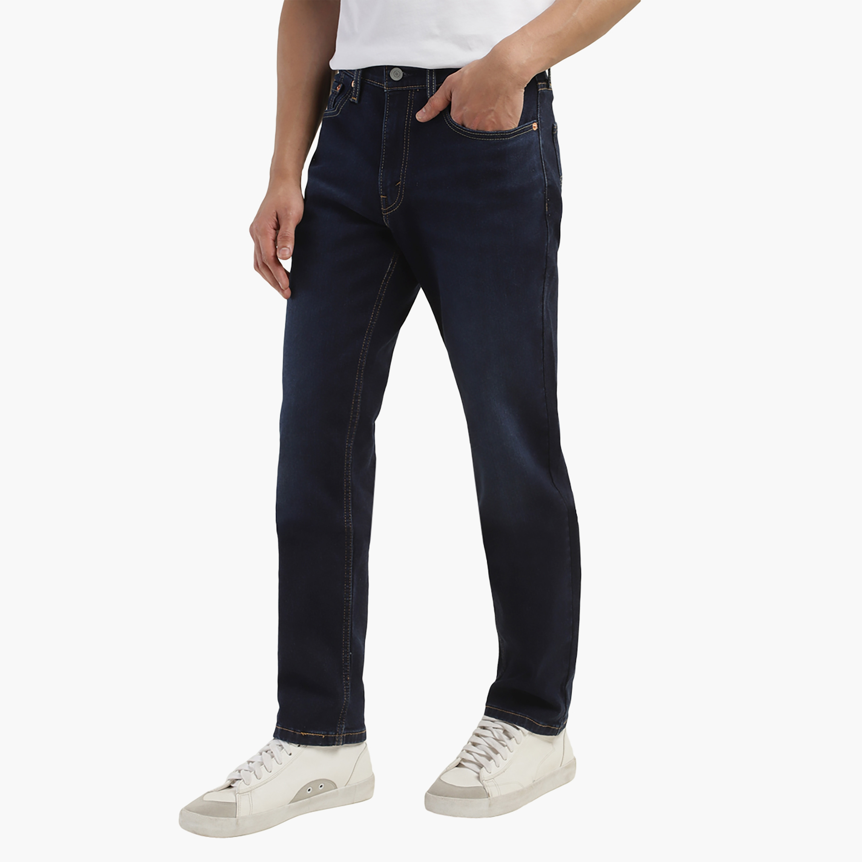 Levi's Slim Fit Blue 5 Pockets Jeans-men-clothing-bottoms-jeans-image-3