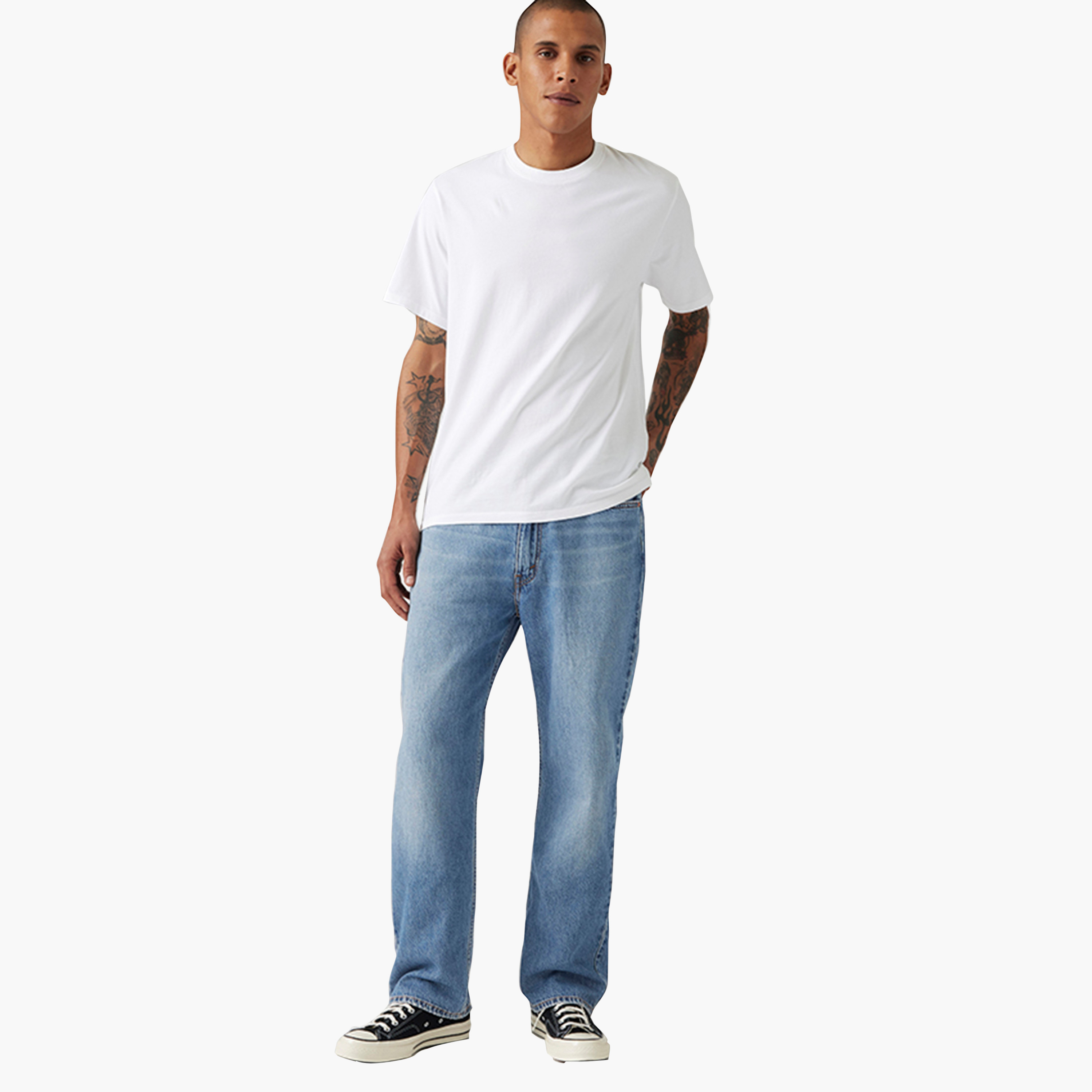 جينز رجالي 565 بقصة فضفاضة، نيلي بـ 5 جيوب، مقاس 32 من ليفايس-men-clothing-bottoms-jeans-image-2