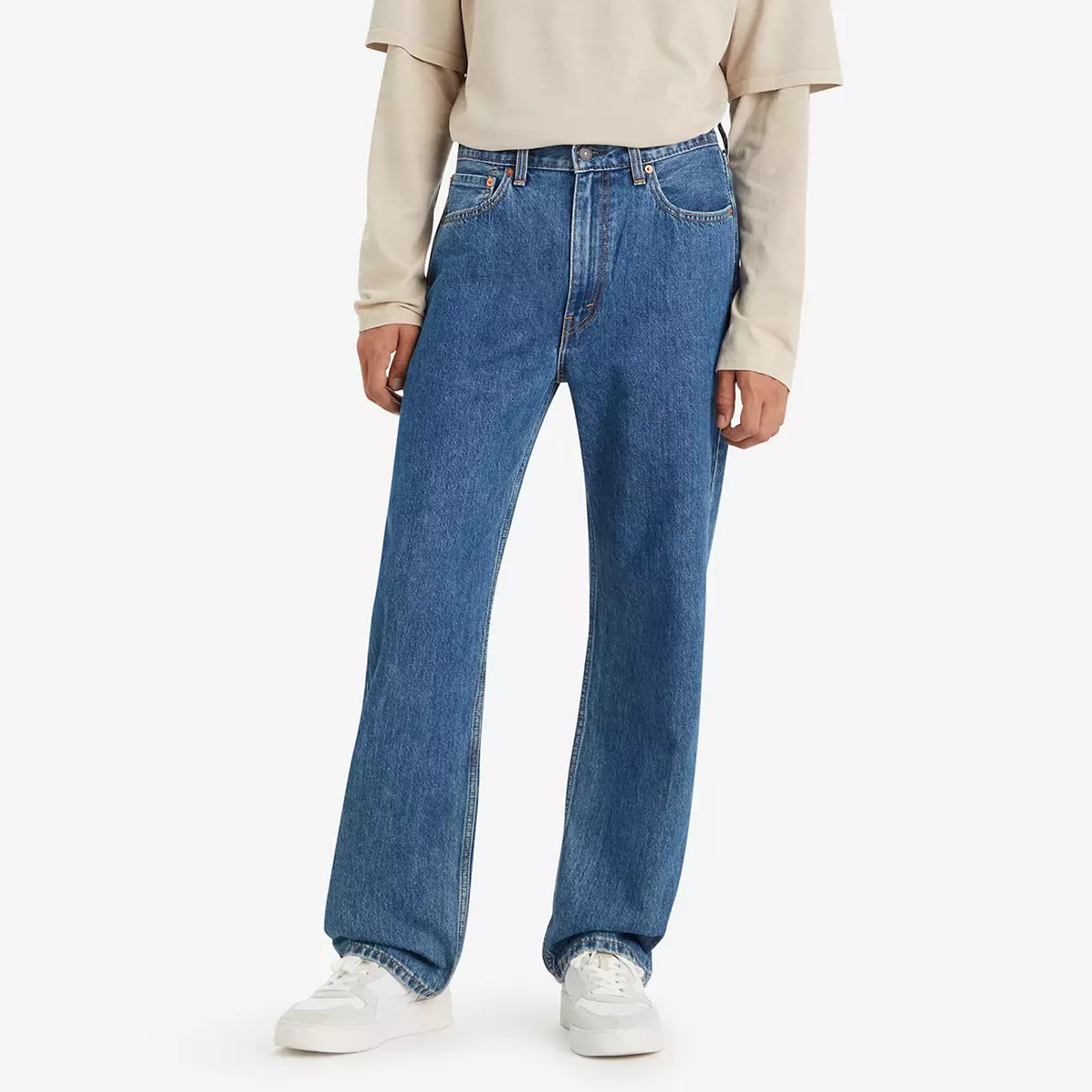 Levi's 565 '97 Straight Fit Blue 5 Pockets Men's Jeans Inseam 32-men-clothing-bottoms-jeans-image-1