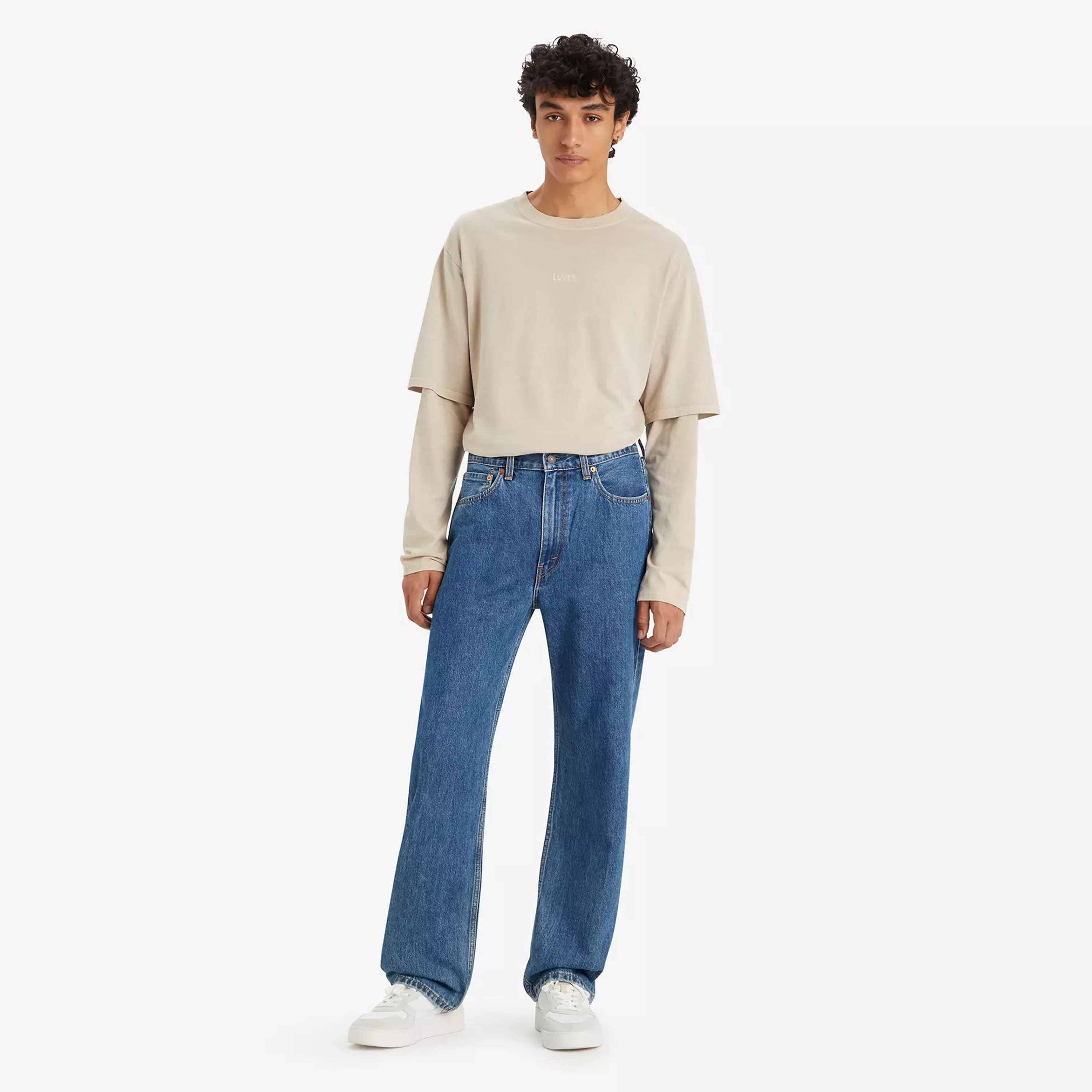 Levi's 565 '97 Straight Fit Blue 5 Pockets Men's Jeans Inseam 32-men-clothing-bottoms-jeans-image-2