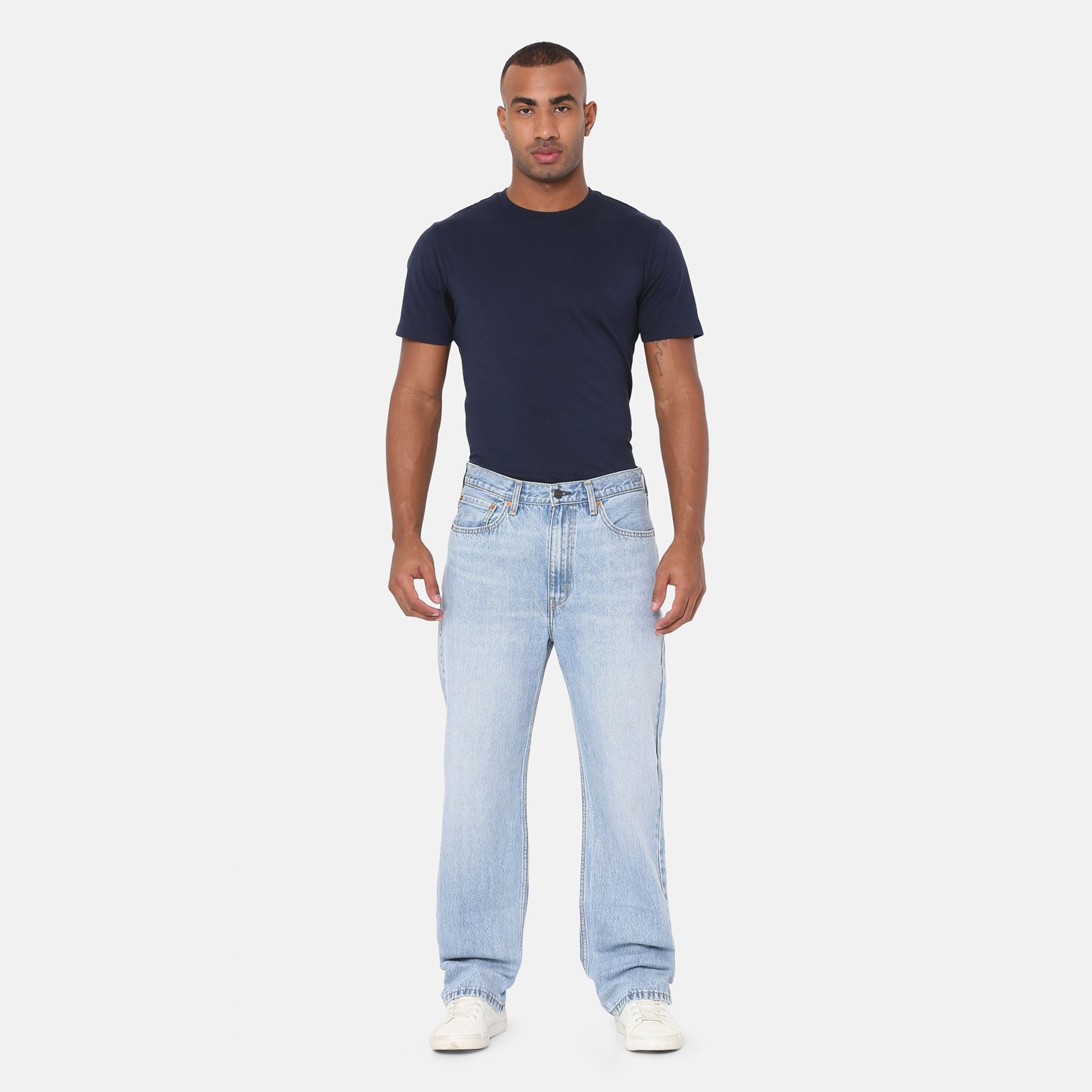 Levi's 565 '97 Straight Fit Blue 5 Pockets Men's Jeans Inseam 32-men-clothing-bottoms-jeans-image-2