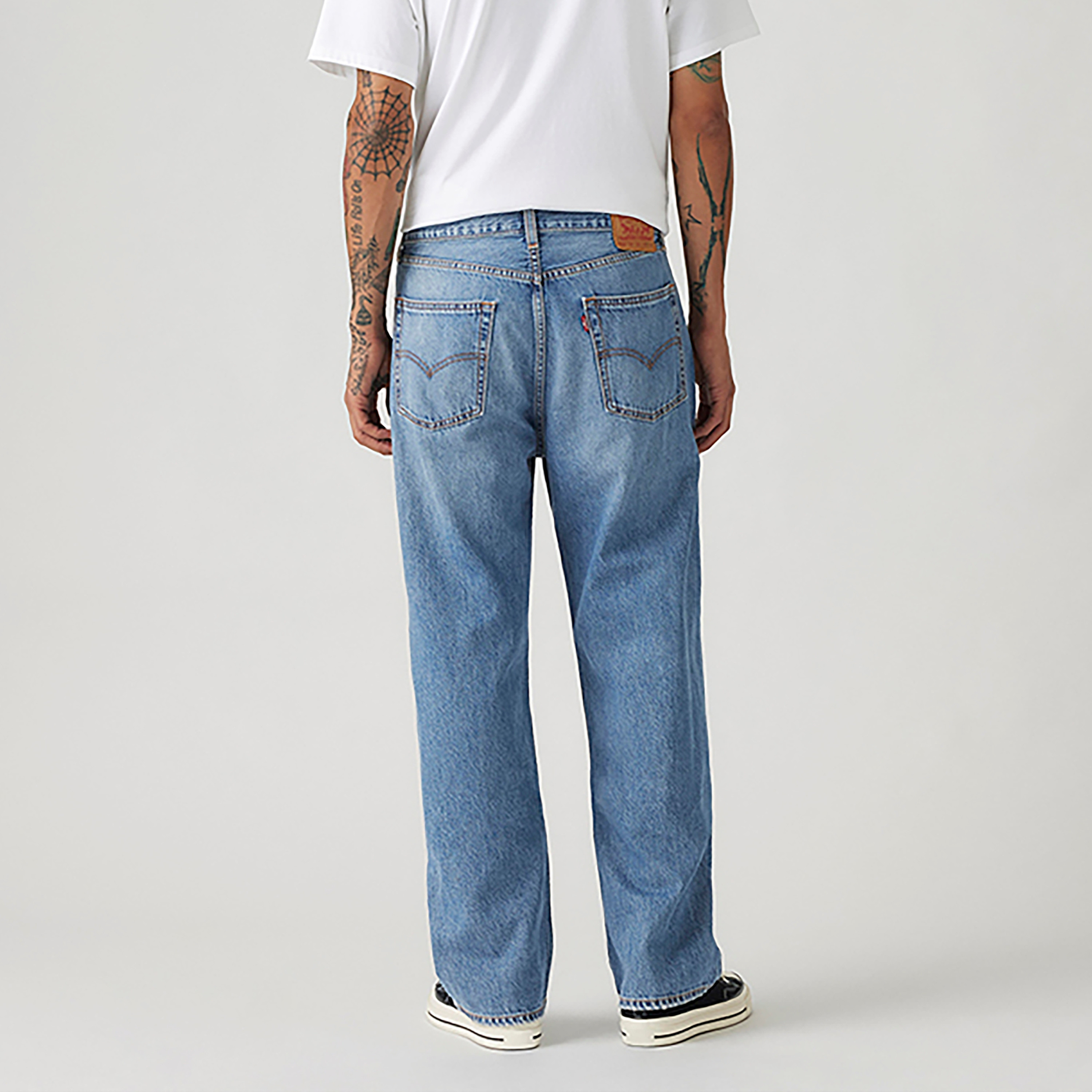Levi's 565 Loose Straight Fit Blue 5-Pockets Men's Jeans Inseam 34-men-clothing-jeans-image-4
