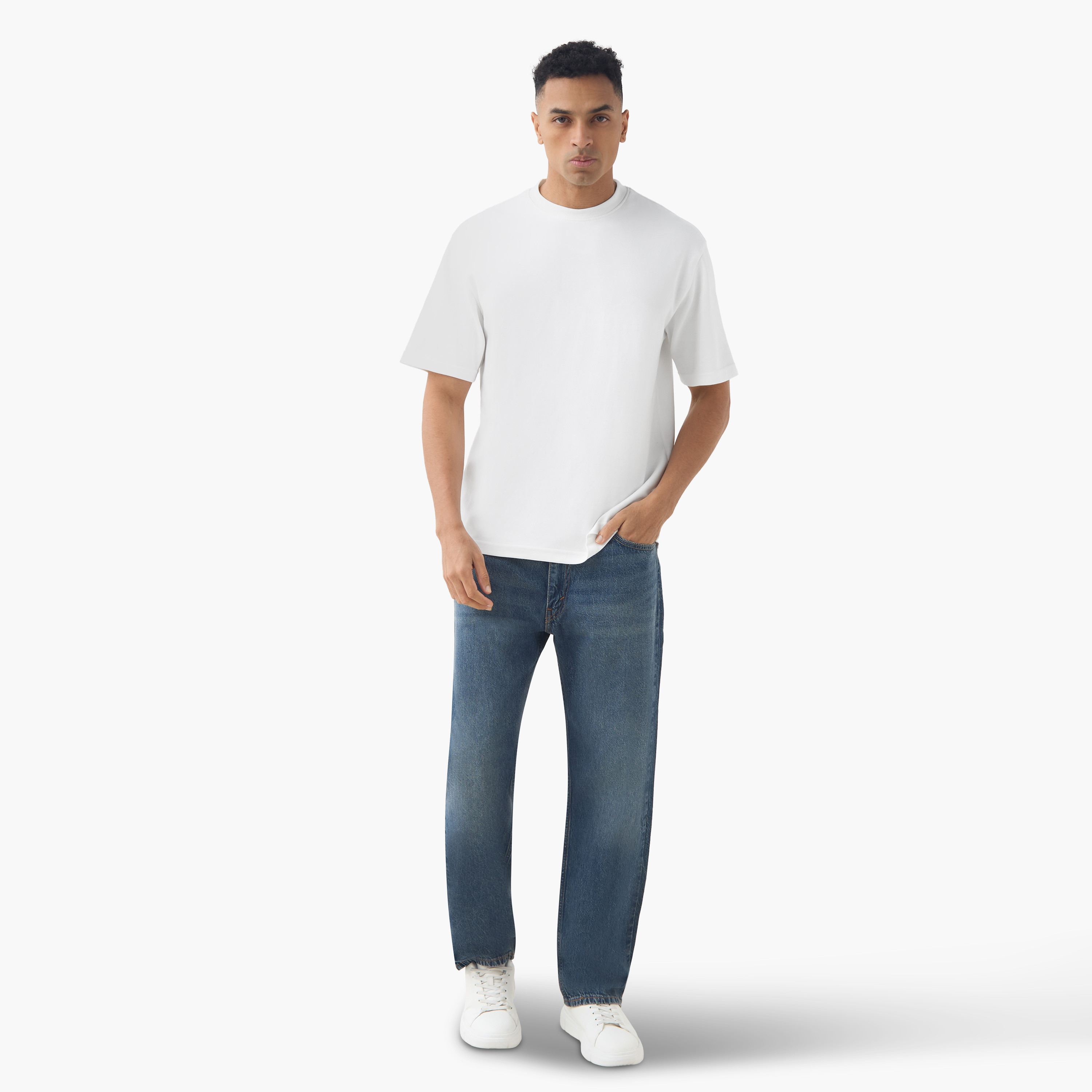 جينز رجالي 555 بقصة مريحة، نيلي بـ 5 جيوب، مقاس 32 من ليفايس-men-clothing-bottoms-jeans-image-2