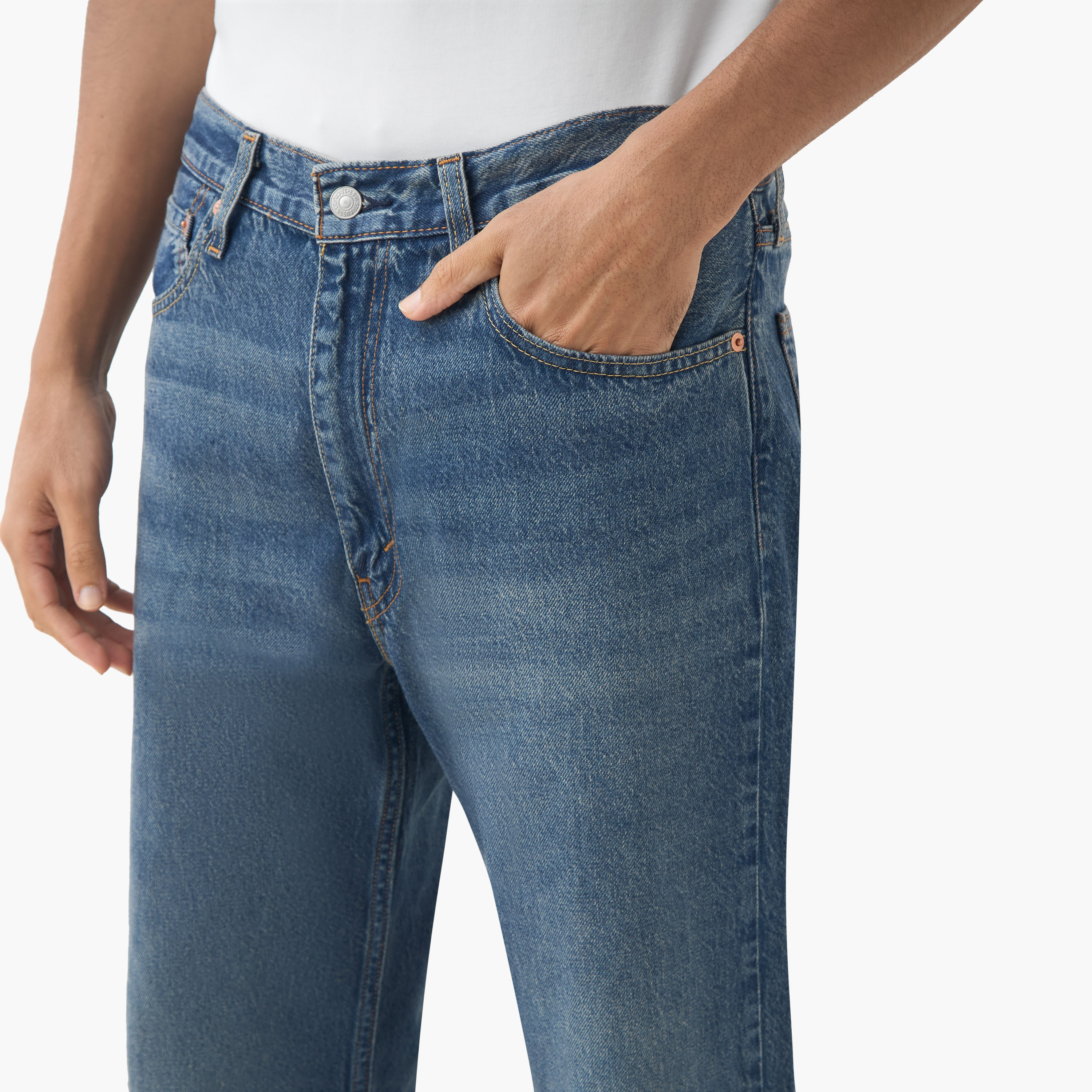 جينز رجالي 555 بقصة مريحة، نيلي بـ 5 جيوب، مقاس 32 من ليفايس-men-clothing-bottoms-jeans-image-3