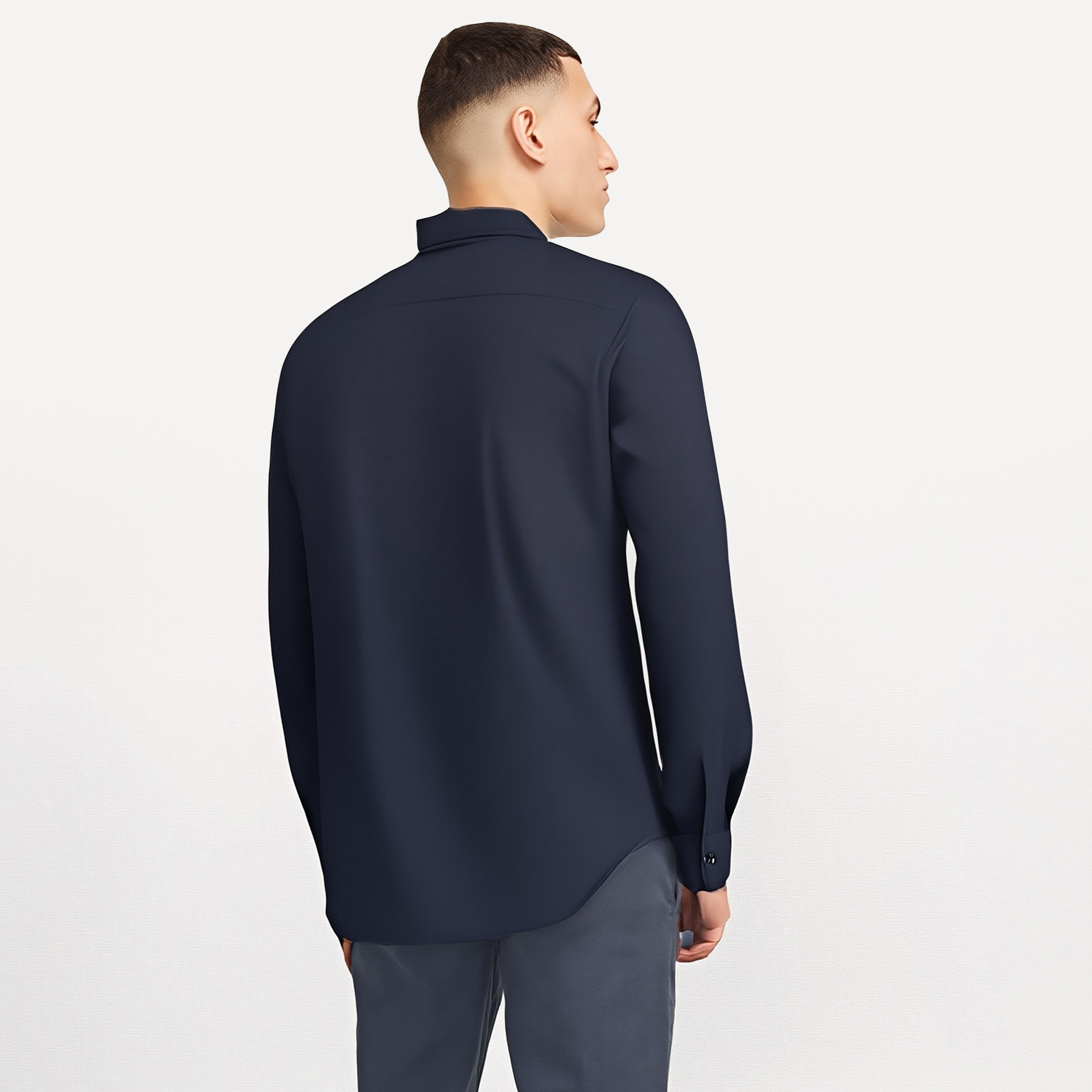 قميص ليفايس الرجالي ذو الياقة الطويلة البسيطة-men-clothing-shirts-image-3
