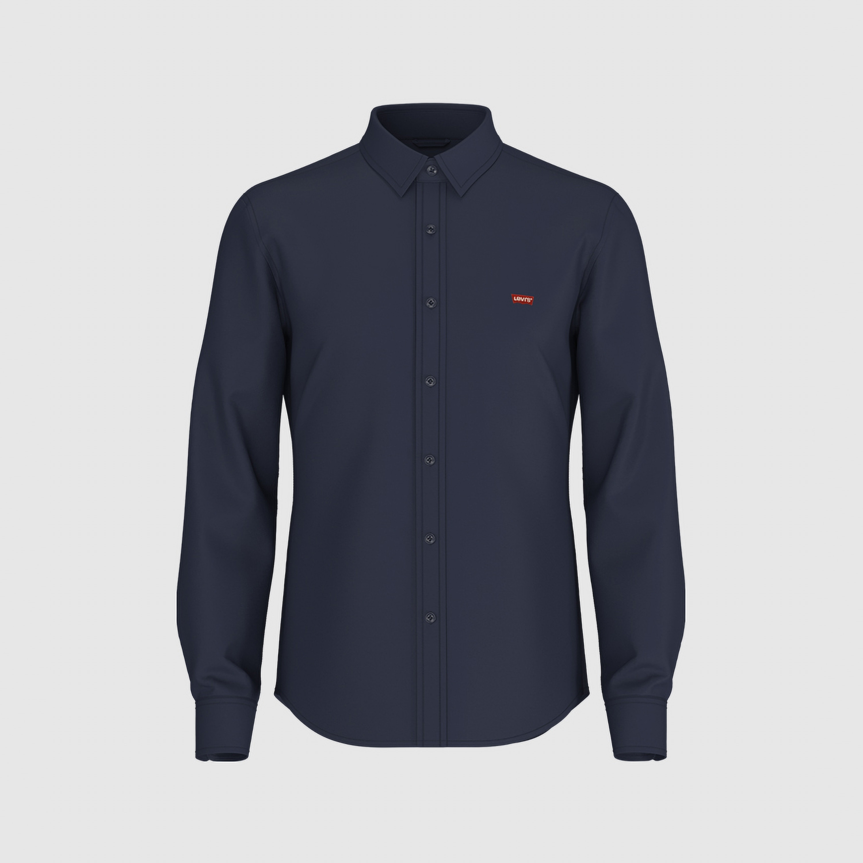 قميص ليفايس الرجالي ذو الياقة الطويلة البسيطة-men-clothing-shirts-image-4