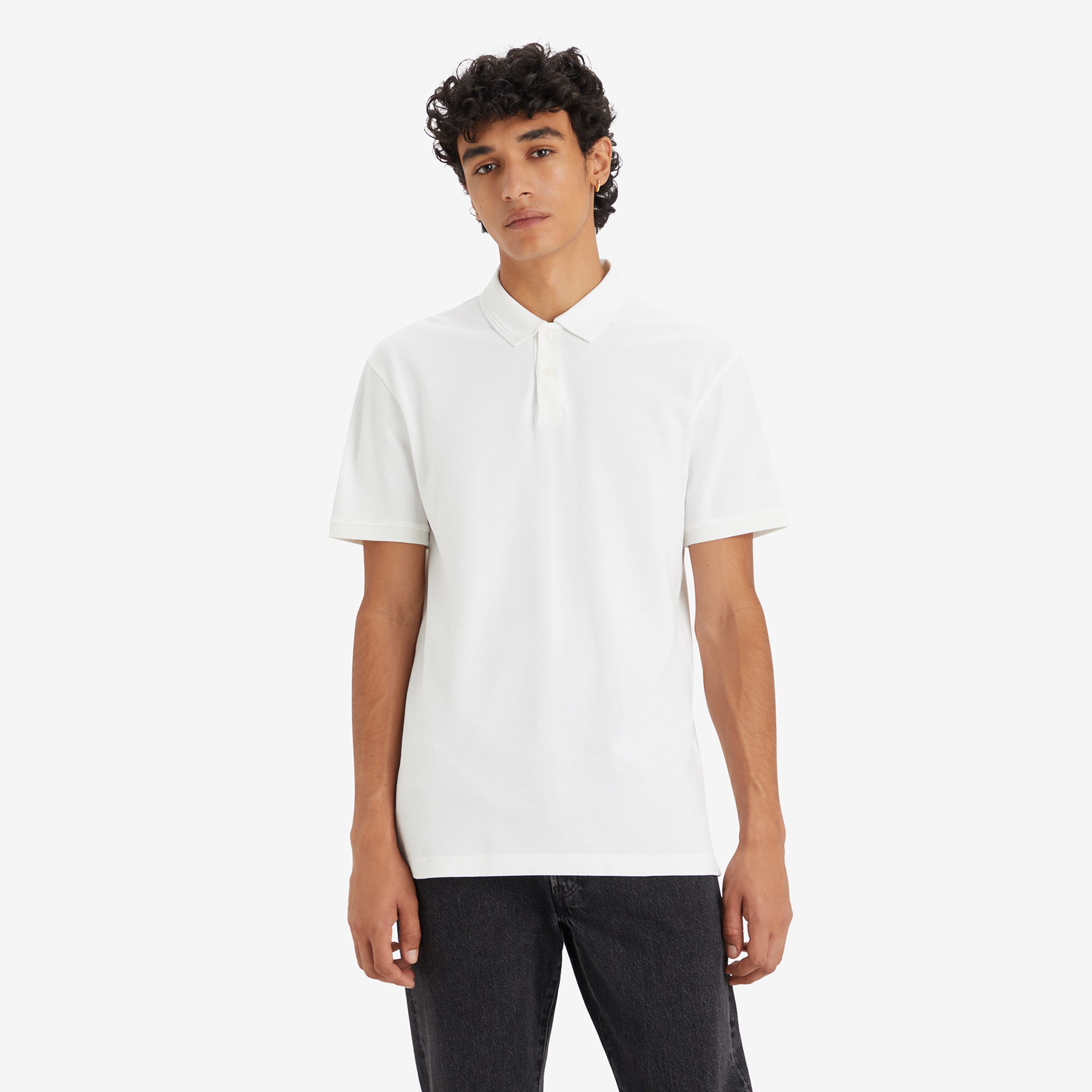 تي شيرت بولو رجالي بياقة وأكمام قصيرة من Levi's-men-clothing-tshirtsandpolos-polos-image-1