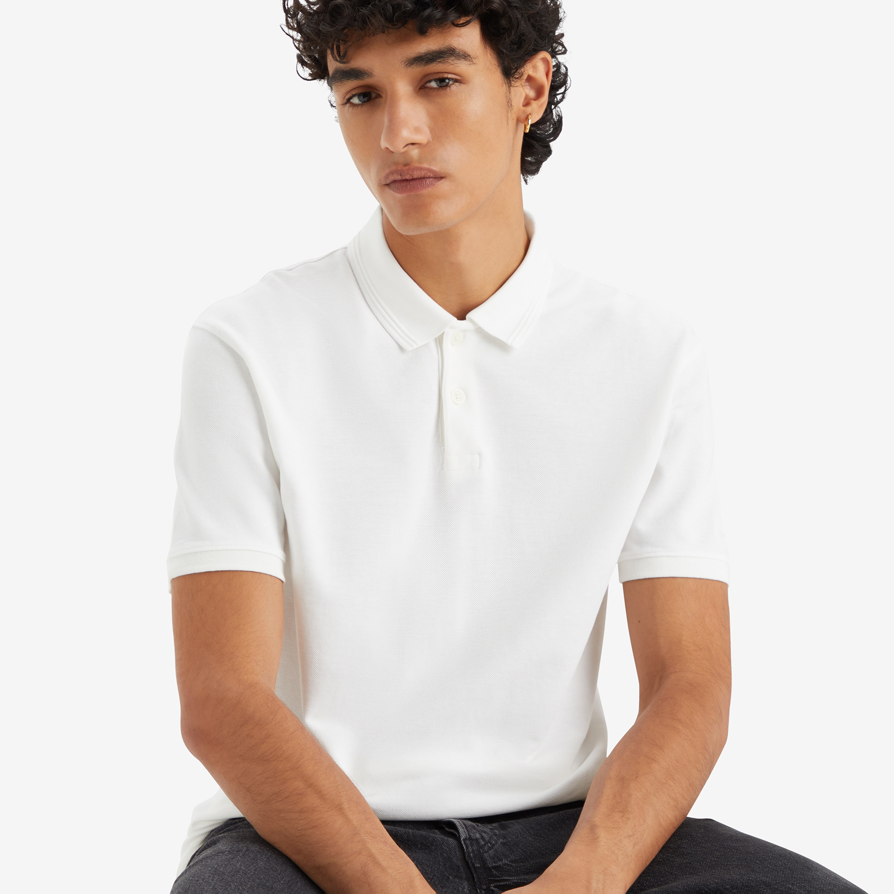 Levi's Plain Collared Short Sleeves Men's Polo T-Shirt-men-clothing-tshirtsandpolos-polos-image-3