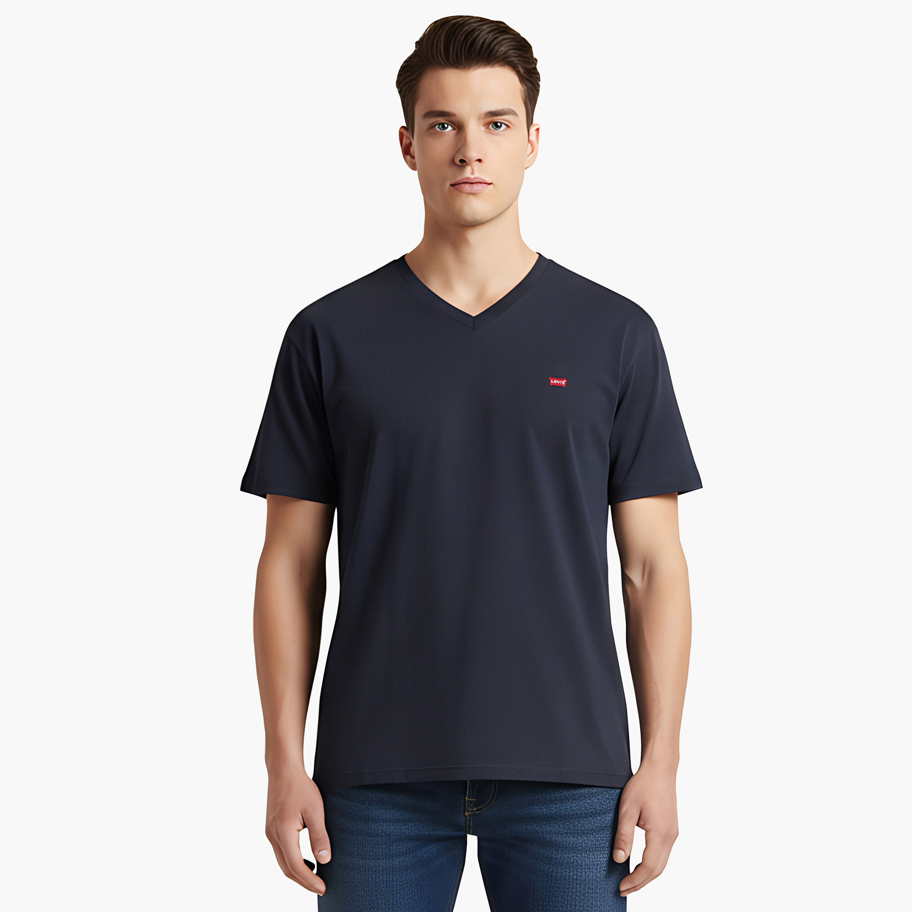 Levi's Plain V-Neck Short Sleeves Men's T-Shirt-men-clothing-tshirtsandpolos-tshirts-image-5